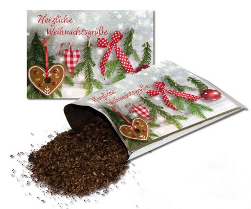 Teekarte "Herzliche Weihnachtsgrüße"