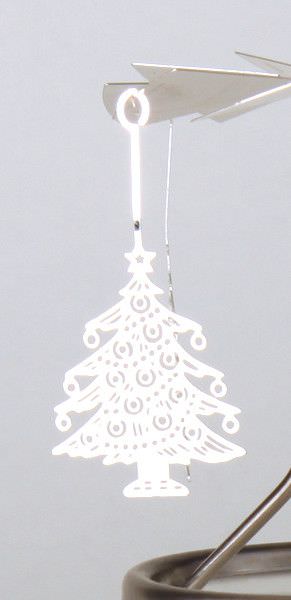 Glas Karussell Windlicht Weihnachstbaum Teelicht | weihnachtliche Deko