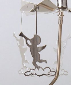 Glas Karussell Windlicht Engelstrompete Teelicht | weihnachtliche Deko