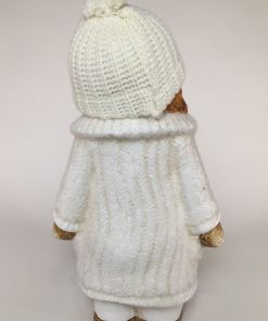 Deko Winterkind Mädchen mit Wollmütze