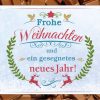 Schokokarte Frohe Weihnachten & ein gesegnetes neues Jahr ! Trinkschokolade als Briefgruß