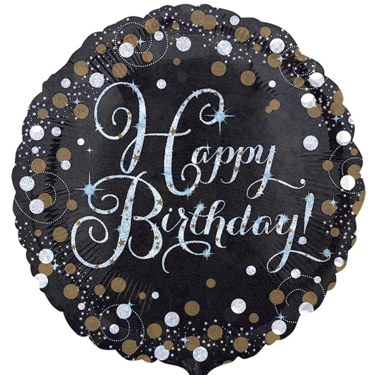 Folienballon "Happy Birthday" funkelnder Geburtstag