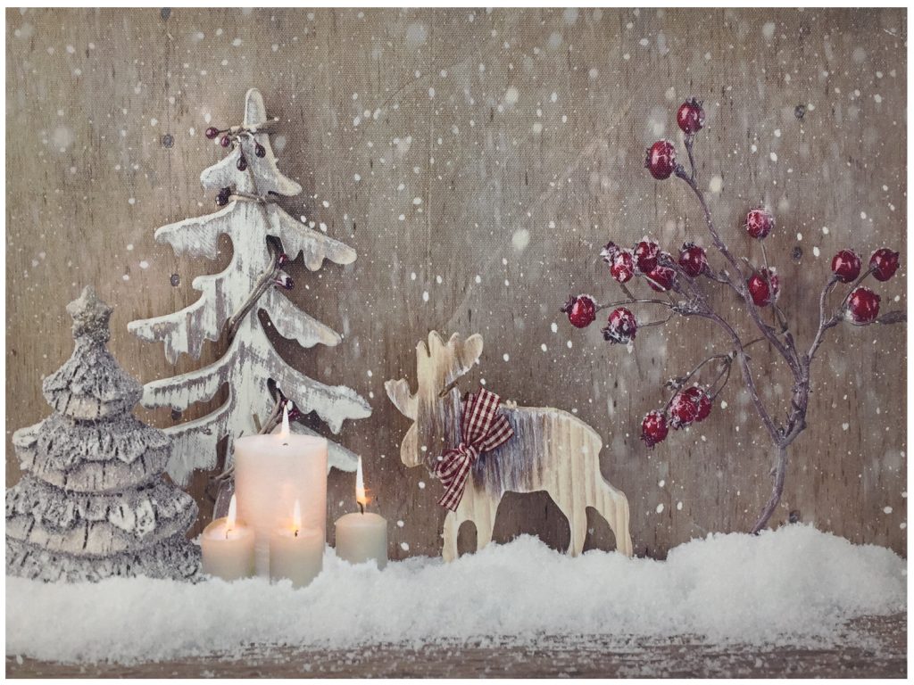 Weihnachten Elch Duftkerzen Set - 2 Stück Niedliche Sojawachs Kerzen Mit Elch-Deko Für Festliche Stimmung