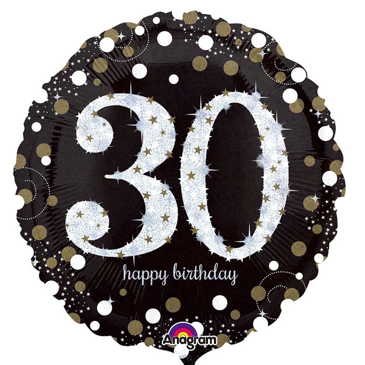 Folienballon funkelnder 30. Geburtstag