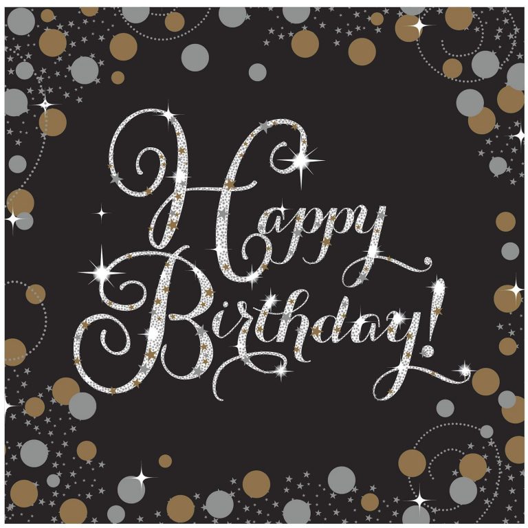 Hänge-Deko „Happy Birthday“ – 5-teiliges Set, Ca. 60 Cm Lang | Aus Folie | Für Geburtstagsfeiern & Partys