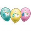 Lama Luftballon 6er Set Ø 28-30 cm Kinder Geburtstag Helium geeignet Pastell