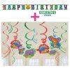 Dinosaurier Partydekoration Dekospiralen Geburtstag Girlande Happy Birthday
